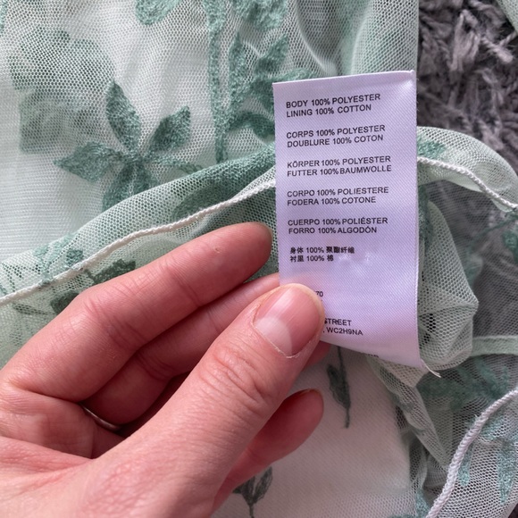 Free People Floral Sheer Tunic Top - Picture 4 of 6